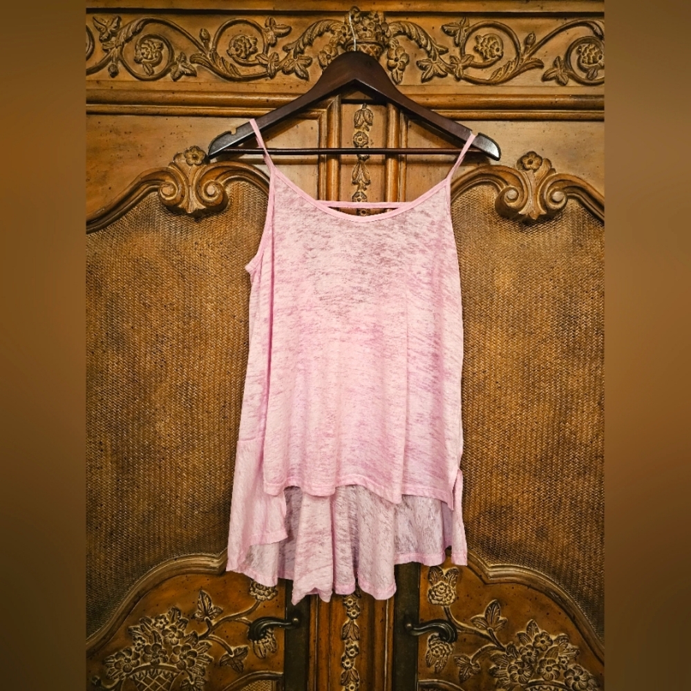 Free People Strappy Tank Top. Sizes sm and md in light pink. - Picture 1 of 3